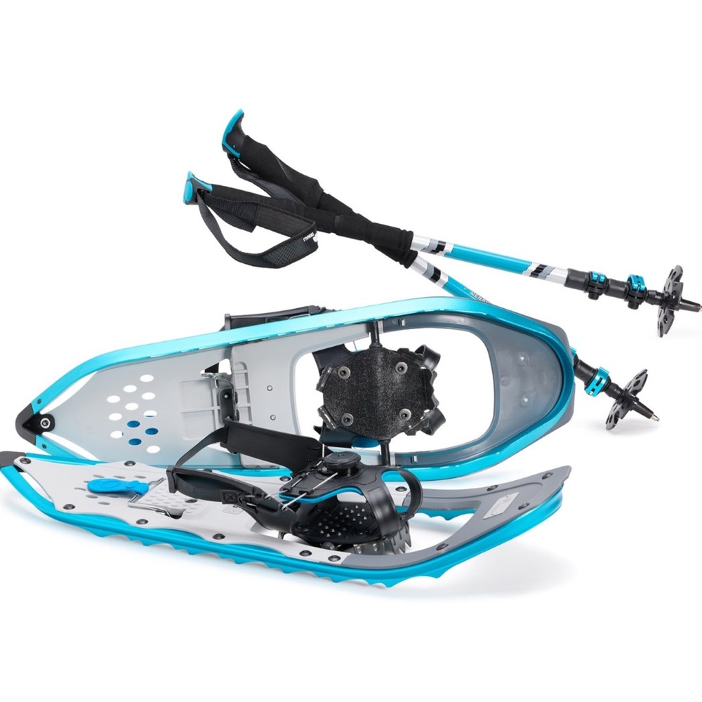 Denali Sawtooth Spin Snowshoe Kit 8×25 w/ Poles & Bag – New Winter Hiking Unisex - Picture 2 of 16
